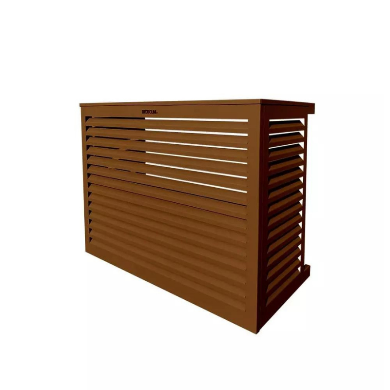 Caches unités extérieures Clim & PAC Cache Clim/PAC en métal Brun argile taille S - DECOCLIM Caches unités extérieures Clim & PAC Cache Clim/PAC en métal Brun argile taille S - DECOCLIM