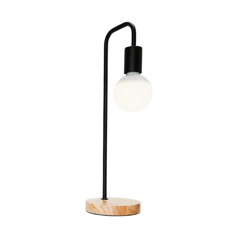 Décoratif et architectural Lampe à poser poids bois E27 - GIRARD SUDRON