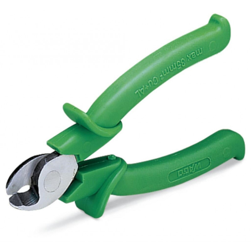 Sertissage / coupe / dénudage de câble Pince coupante VDE pour câbles en cuivre et aluminium 35 mm² isolante Verte - WAGO