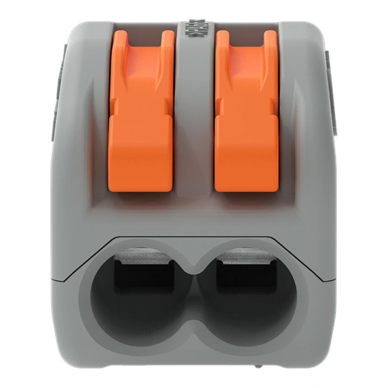 Bornes de connexion WAGO Borne WAGO 222 2x4mm² à leviers souple & rigide - Boite de 50 - WAGO