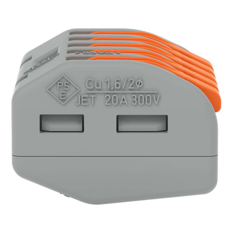 Bornes de connexion WAGO Borne WAGO 222 5x4mm² à leviers souple & rigide - Boite de 40 - WAGO