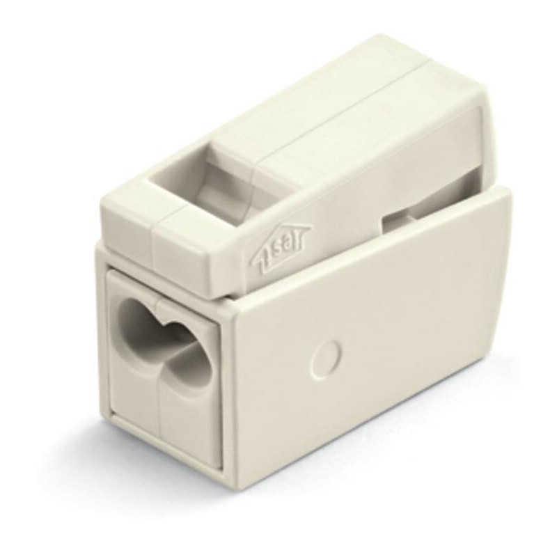 Bornes de connexion WAGO Borne pour luminaires 2,5 mm² / 2 rigides - 1 souple / 105°C / Blanc - Boite de 100 - WAGO