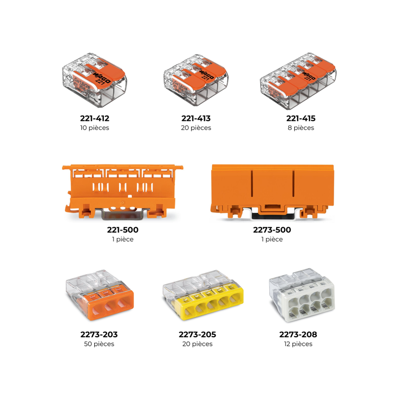 L-BOXX® L-BOXX® Micro 120 bornes panachées Série 221 et 2273 - WAGO