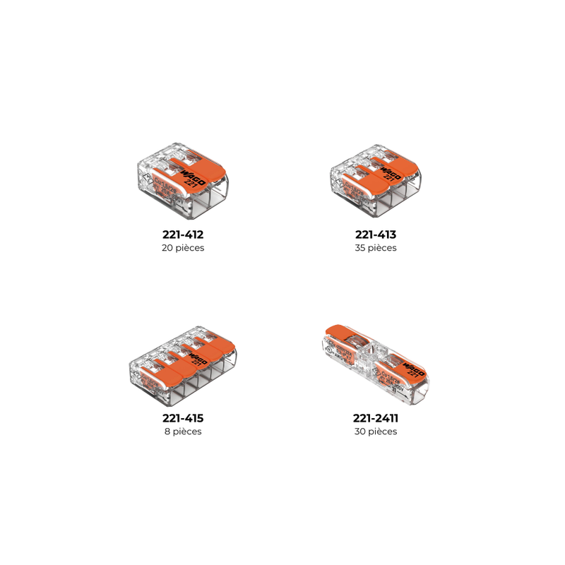 L-BOXX® L-BOXX® Micro 93 bornes panachées Série 221 dont InLine - WAGO