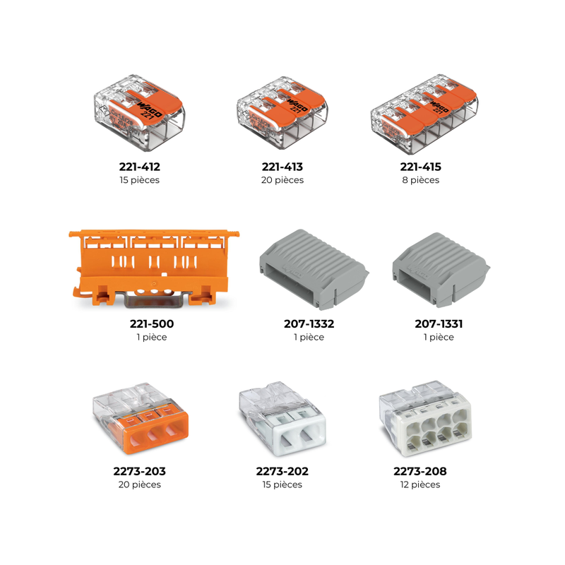L-BOXX® L-BOXX® Micro 90 bornes panachées Série 221, 2273 et 207 - WAGO