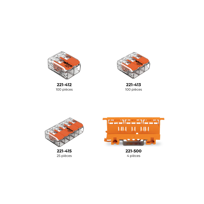 L-BOXX® L-BOXX® Mini 229 bornes & accessoires panachés Série 221 4mm² - WAGO