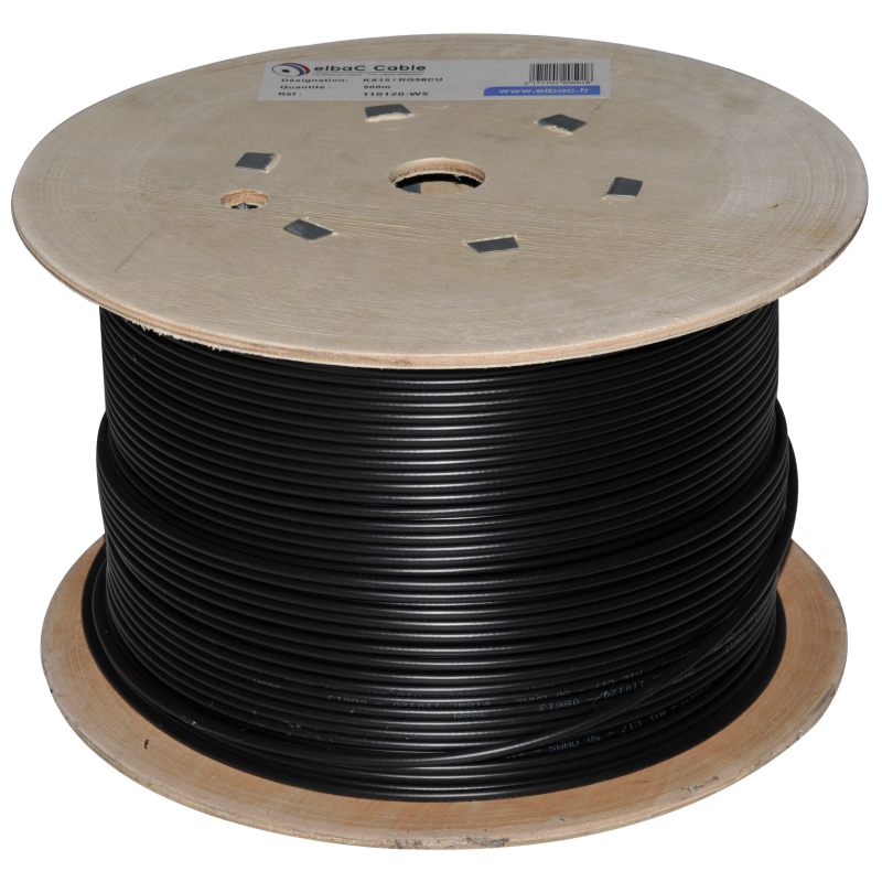 Datacom / Fibre optique KX15 / RG58CU 500 M - 110120W5 - ELBAC