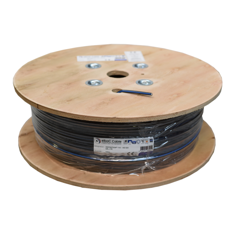 Datacom / Fibre optique iDEFINITION110 - Cable vidéo HD PE/GEL - 114207C1 - ELBAC