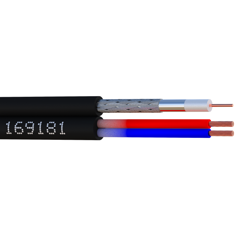 Datacom / Fibre optique Cable vidéo + alimentation - iDEFI.61+2x0.75 - 169181G02 - ELBAC
