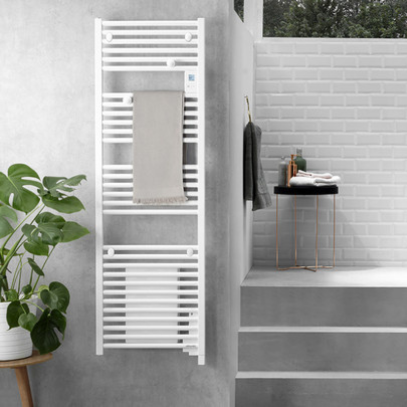 Sèches serviettes électriques DORIS Radiateur sèche-serviettes connecté avec soufflerie 1750W - ATLANTIC