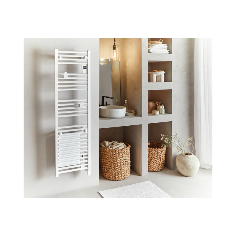 Sèches serviettes électriques DORIS ETROIT Radiateur sèche-serviettes connecté avec soufflerie 1300W - ATLANTIC