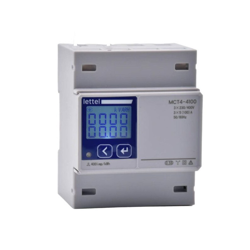 Compteurs d'énergie Compteur d'énergie multi-mesures triphasé 100A direct - Communication Modbus - LETTEL