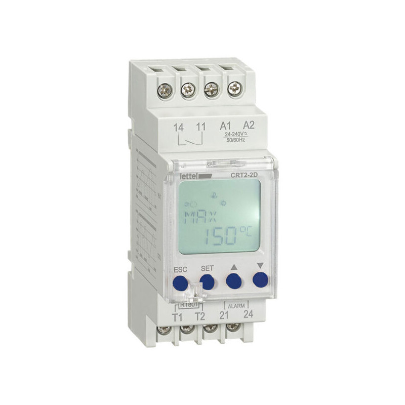 Thermostats Thermostat digital modulaire mode chaud/froid à 1 pt de consigne, 1 NO/NF 16A. - LETTEL