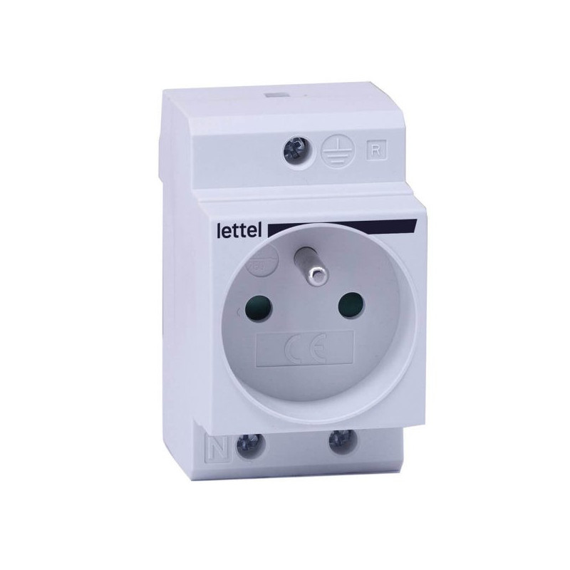 Accessoire installation électrique Prise secteur modulaire type E 16A, standart francais 2 P+T. - LETTEL