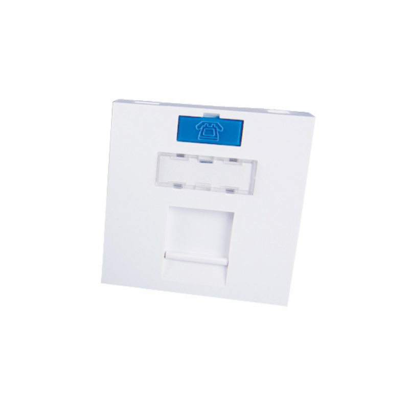 Accessoires pour baies Plastron droit 1 entrée Keystone 45x45 - 71522 - SOCAMONT Accessoires pour baies Plastron droit 1 entrée Keystone 45x45 - 71522 - SOCAMONT