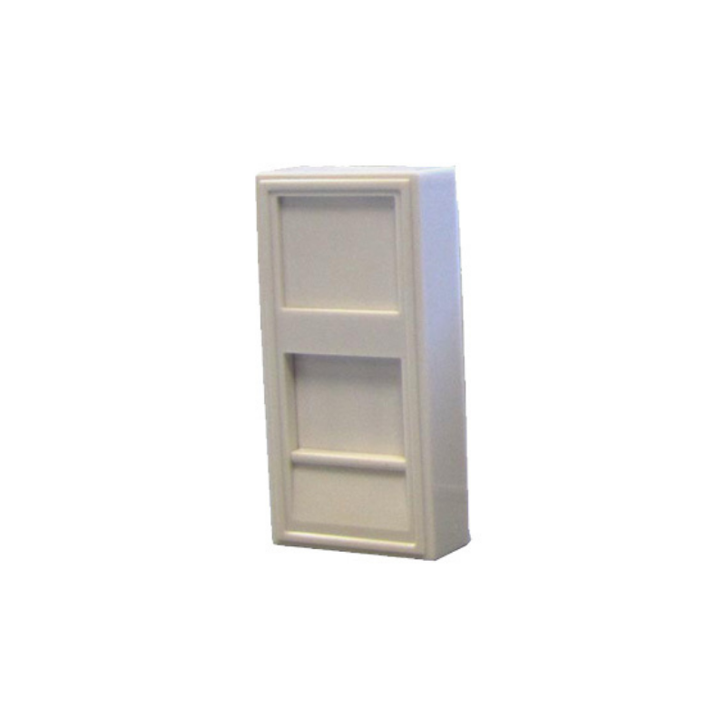 Accessoires pour baies Plastron droit 1 entrée Keystone 22,5x45 avec volet - 71441 - SOCAMONT