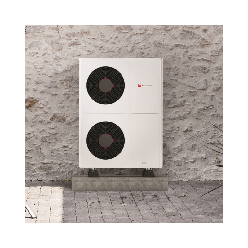PAC A/E - Ensemble UI/UE GENIA AIR MAX 15 Ensemble PAC A/E Monobloc et Module hydraulique mural + MiPro Sense radio - SAUNIER...