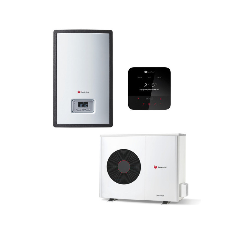 PAC A/E - Ensemble UI/UE Genia Air Split - Ensemble PAC A/E chauffage seul + régulation MiPro Sense radio - SAUNIER DUVAL