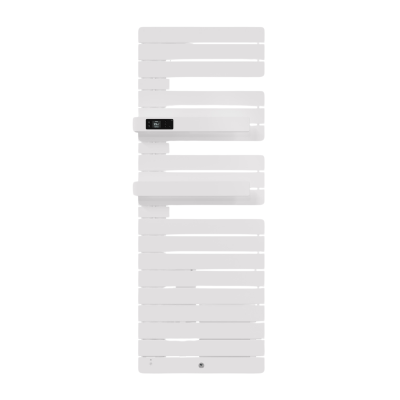 Sèche-serviettes électrique ALLURE 3 Sèche-serviettes Virtuose mat à gauche avec soufflerie 1750W Blanc brillant - THERMOR