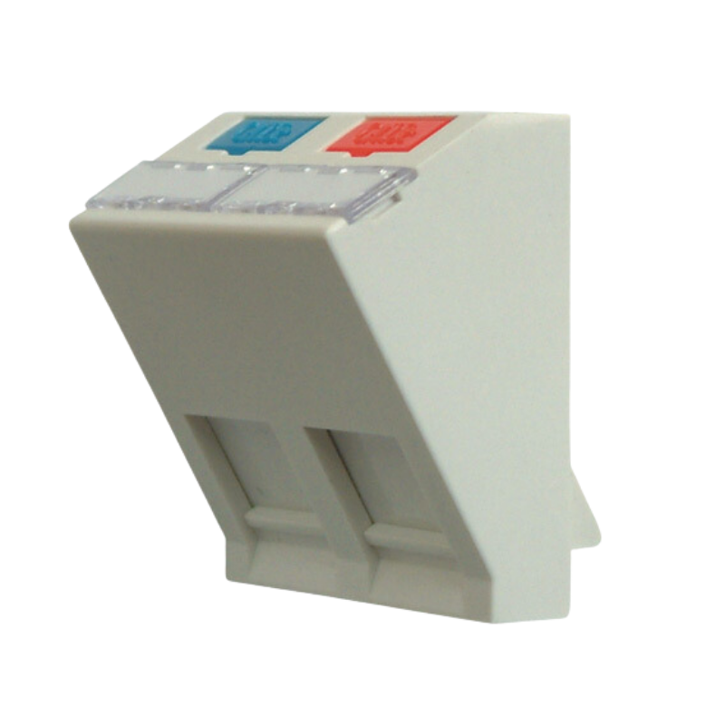 Accessoires pour baies Plastron incliné 2 entrées Keystone - SOCAMONT Accessoires pour baies Plastron incliné 2 entrées Keystone - SOCAMONT