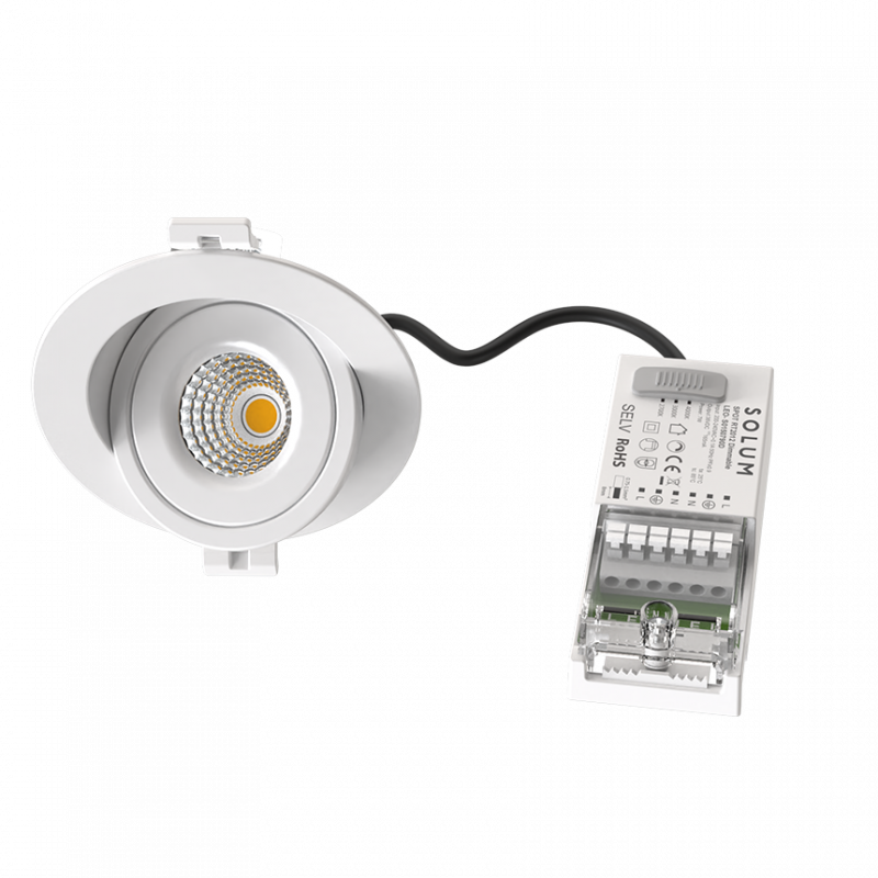 Encastrés LEO - Spot encastré Orientable 90° CCT 2700K/3000K/4000K - SOLUM