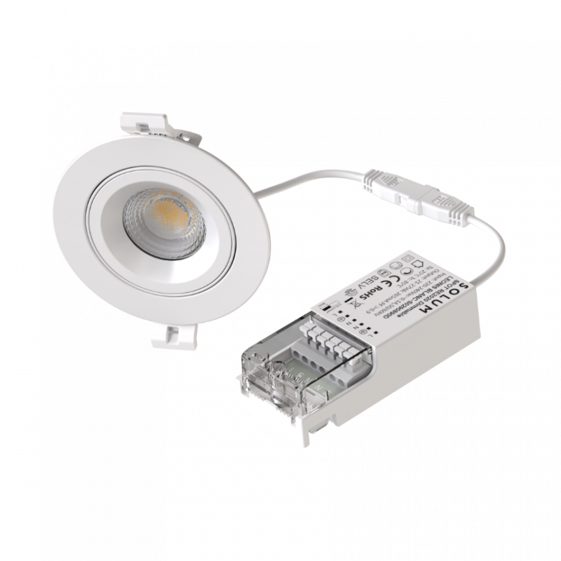 Encastrés LEONIS - Spot de plafond Rotatif 360° CTT 2700K/3000K/4000K - SOLUM
