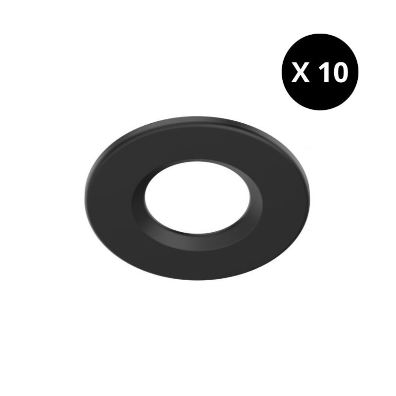 Accessoires Pack de 10 collerettes rondes noires pour STELLA SD - SOLUM